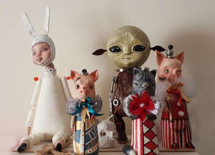 Serie de obras realizadas por Marina Lymar (Foto TA)